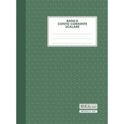 Banca conto corrente scalare O.C.L. 17x23 cm 20 fogli - 0587