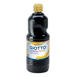 Tempera pronta Giotto School Paint in flacone 1 L nero - F535524