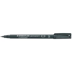 Penna a punta sintetica Staedtler Lumocolor permanent pen 313 S nero 313-9