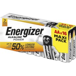 Batterie ENERGIZER Alkaline Power AA BP16 conf. da 16 - E302743800