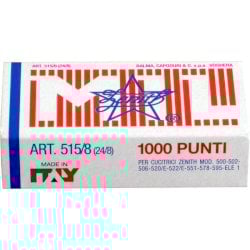 Scatola 1000 punti metallici ZENITH 515/8 24/8 - 0305151801