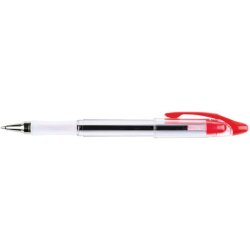 Penna a sfera Q-Connect Delta punta 0,7 mm rosso KF00377