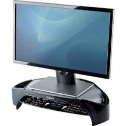 Supporto FELLOWES Smart Suites per monitor plus ABS grigio/nero 47,8x32,8cm con vaschetta portaoggetti - 8020801