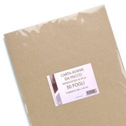 Carta da pacco Florio Carta ripiegata 80 g/m² - 100x140 cm  avana - conf. 50 pz - 1403_1
