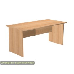 Scrivania linea Presto Artexport 180x80xH.72 cm gamba a pannello in melaminico faggio - 005PAN/6