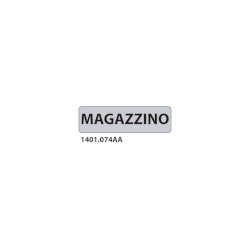 Cartello adesivo per interni ''Magazzino'' Dixon Industries 17x4,5 cm Conf. 15 pezzi - 1401.074AA