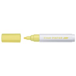 Marcatore multisuperficie Pilot Pintor a base d'acqua punta in fibra 4,5 mm giallo pastello - 002370