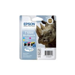 Cartucce inkjet blister RS T1006 Epson ciano+magenta+giallo Conf. 3 - C13T10064010