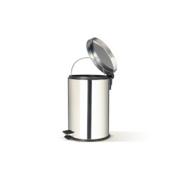 Bidone in acciaio inox con pedale Perfetto e vaschetta estraibile da 12 L ''Premium'' Ø 24,8x H.40 cm - 0447