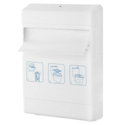 Distributore veline copri WC Hylab in ABS con capacità 200 veline bianco IN-4039/WS