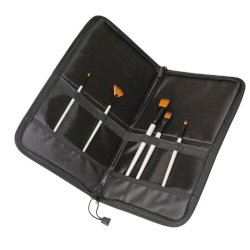 Astuccio-Cavalletto pieghevole per pennelli - nero - 10556