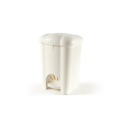 Pattumiera a pedale Perfetto ''Carolina'' panna 30 L - 50136