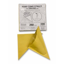 Cono Street in carta paglia Pigna Envelopes Kami 80gr + 9gr PE - 22x22 cm Conf. 250 pz - 0250024