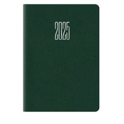 Agenda 2025 Castelli bigiornaliera gommato 6,6x9,9 cm verde 25-049100404C