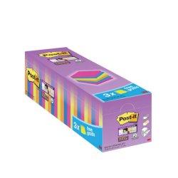 Foglietti Post-it® Super Sticky 76x76 mm colori assortiti neon Value Pack 21+3 blocchetti GRATIS - 654-P24SSCOL-EU