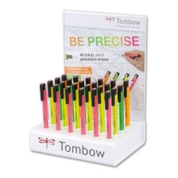 Espositore 24 portagomme Tombow Mono Zero - colori assortiti fluo - PEH-KU-24P-2A_1