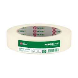 Nastro carta per mascheratura Fralex - 25 mm x 50 m - colore avorio - 60SF040050WP1592P