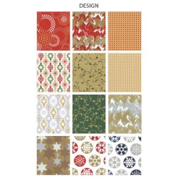 Carta regalo Bolis 70x100 cm Christmas - conf. 50 fogli - 79007943800