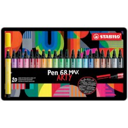 Pennarello Stabilo Pen 68 Max punta scalpello - conf. 20 pezzi - 768/20-31-20