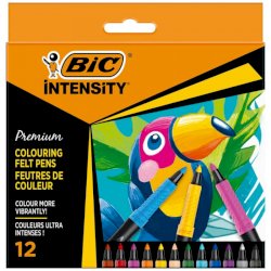 Pennarelli con grip BIC Intensity Premium tratto 0,73 mm conf. 12 colori assortiti - 977891