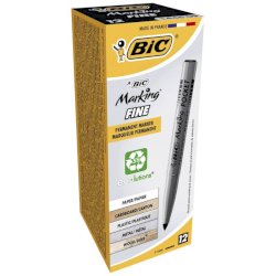 Marcatore permanente BIC Marking Pocket 1445 punta conica 1 mm nero 8209022