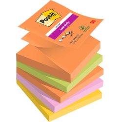 Ricariche di foglietti Post-it® Super Sticky Z-Notes Boost - conf. 5 blocchetti 90 ff 76x76 mm R330-5SS-BOOS