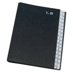 Libro monitore Q-Connect 270x340 mm nero 1-31 KF04564