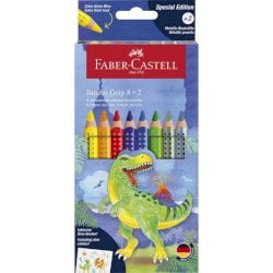 Matita Faber-Castell Jumbo Grip - conf. 10 pz - fantasia dinosauri 110922
