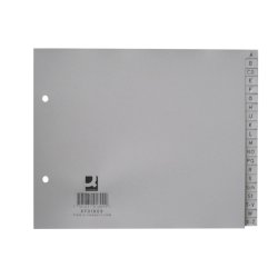 Divisori alfabetici Q-Connect A-Z metà altezza 22,5x18 cm 20 pagine KF01809