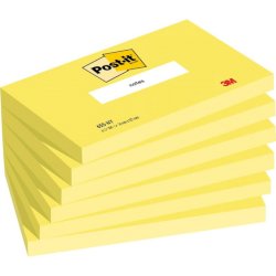 Foglietti Post-it® giallo 100 fogli/blocchetto conf. 6 pz 76x127 mm 7100296122