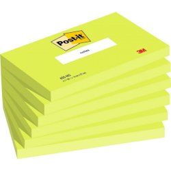 Foglietti Post-it® verde acido 100 fogli/blocchetto conf. 6 pz 76x127 mm 7100296121