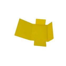 Cartella a tre lembi con elastico Cartotecnica del Garda 17x25 cm colore giallo - CG0040LBXXXAE04