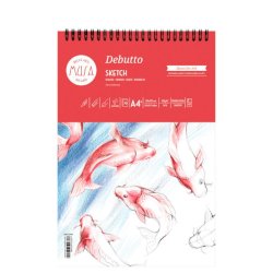 Blocco con spirale Musa Debutto A4 120g/m2 - 50 fogli - MU133394