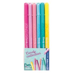 Penne a punta sintetica Tratto Pen Candy conf. 6 pz in astuccio appendibile F807806