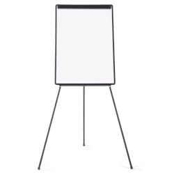 Lavagna a fogli mobili con treppiede Q-Connect 70x100 cm plastica nero - non magnetica - KF04173