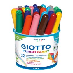 Pennarelli Giotto Turbo Giant in conf. 36 colori assortiti F42490000
