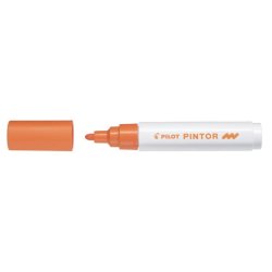 Marcatore multisuperficie Pilot Pintor a base d'acqua punta in fibra 4,5 mm arancio - 002391