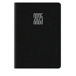 Agenda 2025 Castelli bigiornaliera gommato 6,6x9,9 cm nero 25-049100406C