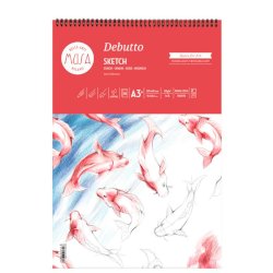 Blocco con spirale Musa Debutto A3 120g/m2 - 50 fogli - MU133393