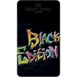 Matite colorate Faber Castell black edition colori assortiti - conf. 12 pezzi - 116413