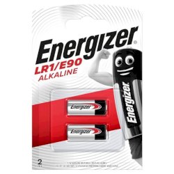 Batterie alcaline a bottone ENERGIZER LR1/E90 conf. da 2 - E300803302