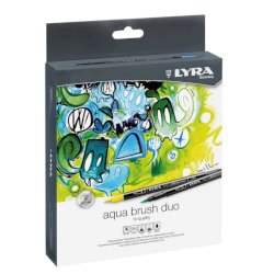 Pennarelli Lyra Aqua Brush Duo 36 colori assortiti L6521360