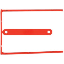 Clip fermafogli Q-Connect rosso passo 8 cm conf. 100 pezzi - KF02281