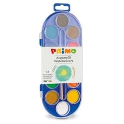 Acquerelli Primo Ø 30 mm in conf. da 12 colori assortiti - 112A12SG