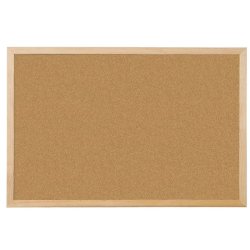 Pannello in sughero Q-Connect 90x60 cm con cornice in legno KF03567