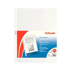 Buste a perforazione universale goffrate Esselte OFFICE PP antiriflesso 22x30 cm conf.25 - 392597100