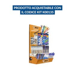 Contenuto espositore 317 articoli BIC ST OUTER BTS SILVER 2025 IT parte del Kit K00135 - 302256