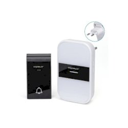 Kit campanello digitale wireless AC bianco, nero Aigostar 10x6x6,5/7,2x2x4 cm - 197919