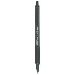 Penna a sfera a scatto BIC SoftFeel Clic Grip M 1 mm nero Conf. 12 pezzi - 837397