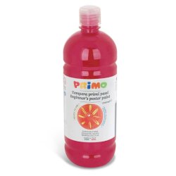 Tempera brillante in bottiglia in PET Primo Primi Passi 1000 ml rosso scarlatto - 204BR1000380